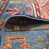 STRIPE BLUE - WOOLEN RUG | 3.43m x 2.44m