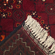 FINE AFGHAN KUNDUZ RUG - Deep Red - 1.74m x 1.22m