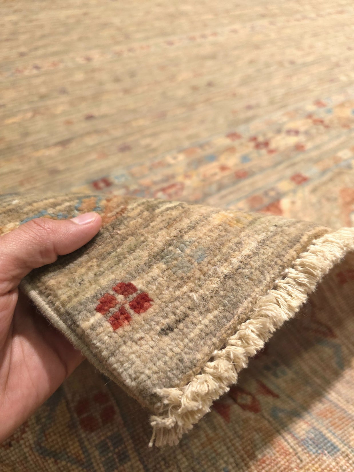 KHORJIN WOOL RUG - NEUTRAL COLOR - 3.67m x 2.76m