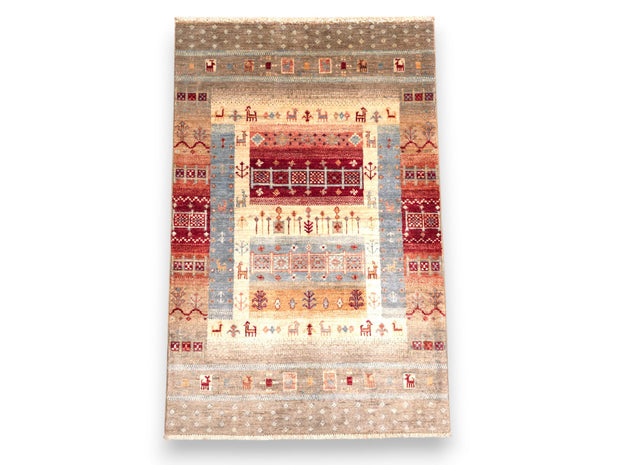 GABBEH WOOL RUG - 1.23m x 0.80m