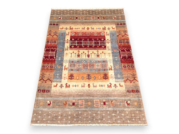 GABBEH WOOL RUG - 1.23m x 0.80m