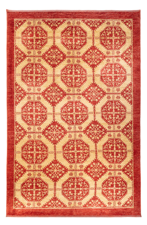 MODERN AFGHAN - Red Beige -  3.15m x 2.09m