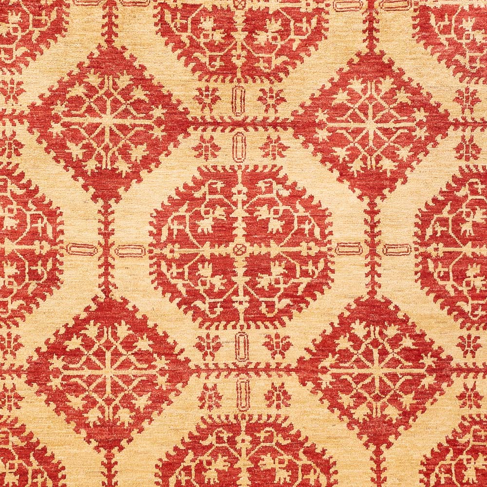 MODERN AFGHAN - Red Beige -  3.15m x 2.09m