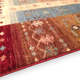 GABBEH DECORATIVE WOOL RUG - 2.07m x 1.52m