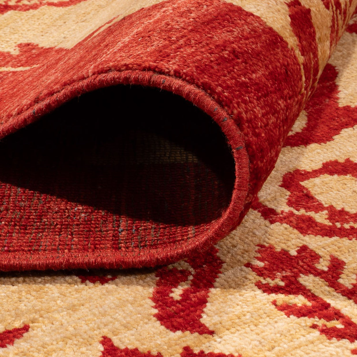 AFGHAN RUG - Red -  2.95m x 2.35m