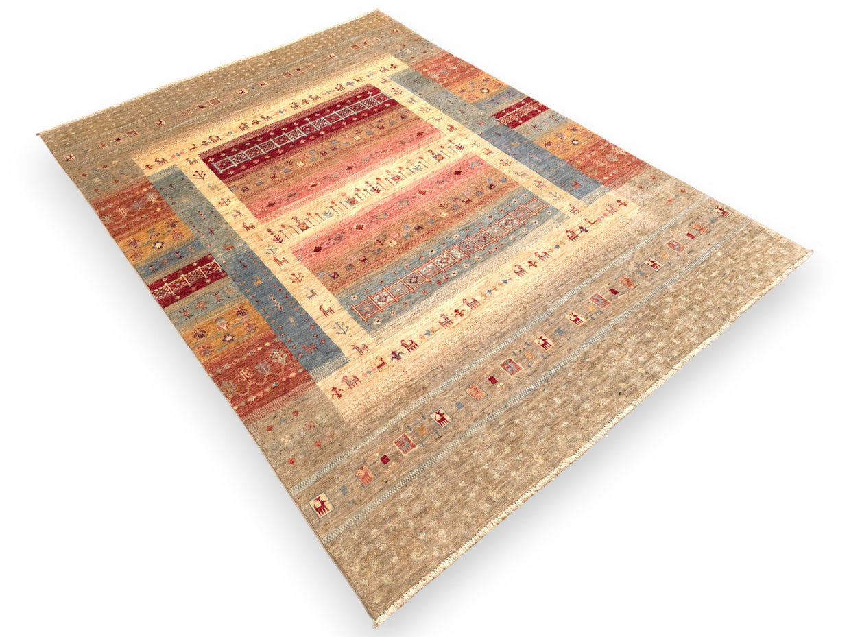 GABBEH DECORATIVE RUG - 2.01m x 1.51m