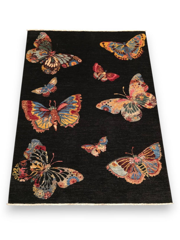 CONTEMPORARY BUTTERFLY  RUG - 2.1m x 1.59m
