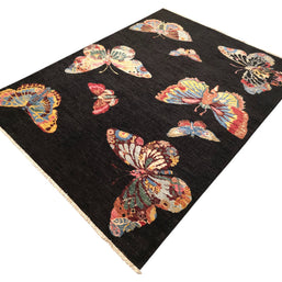 CONTEMPORARY BUTTERFLY  RUG - 2.1m x 1.59m