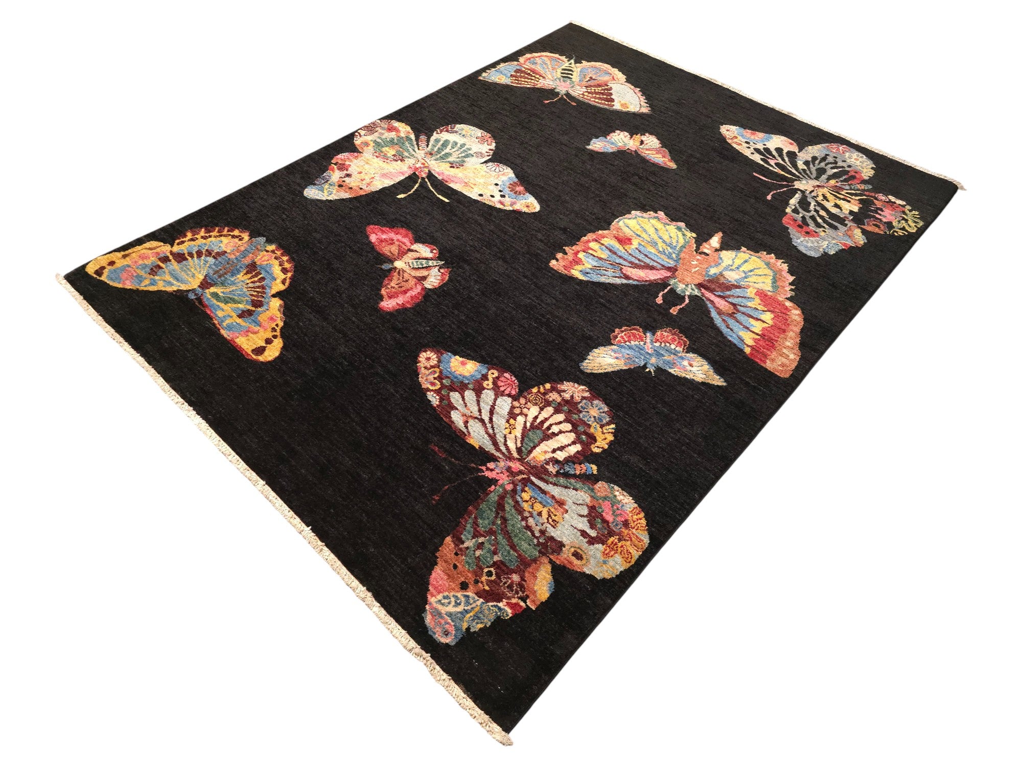 CONTEMPORARY BUTTERFLY  RUG - 2.1m x 1.59m